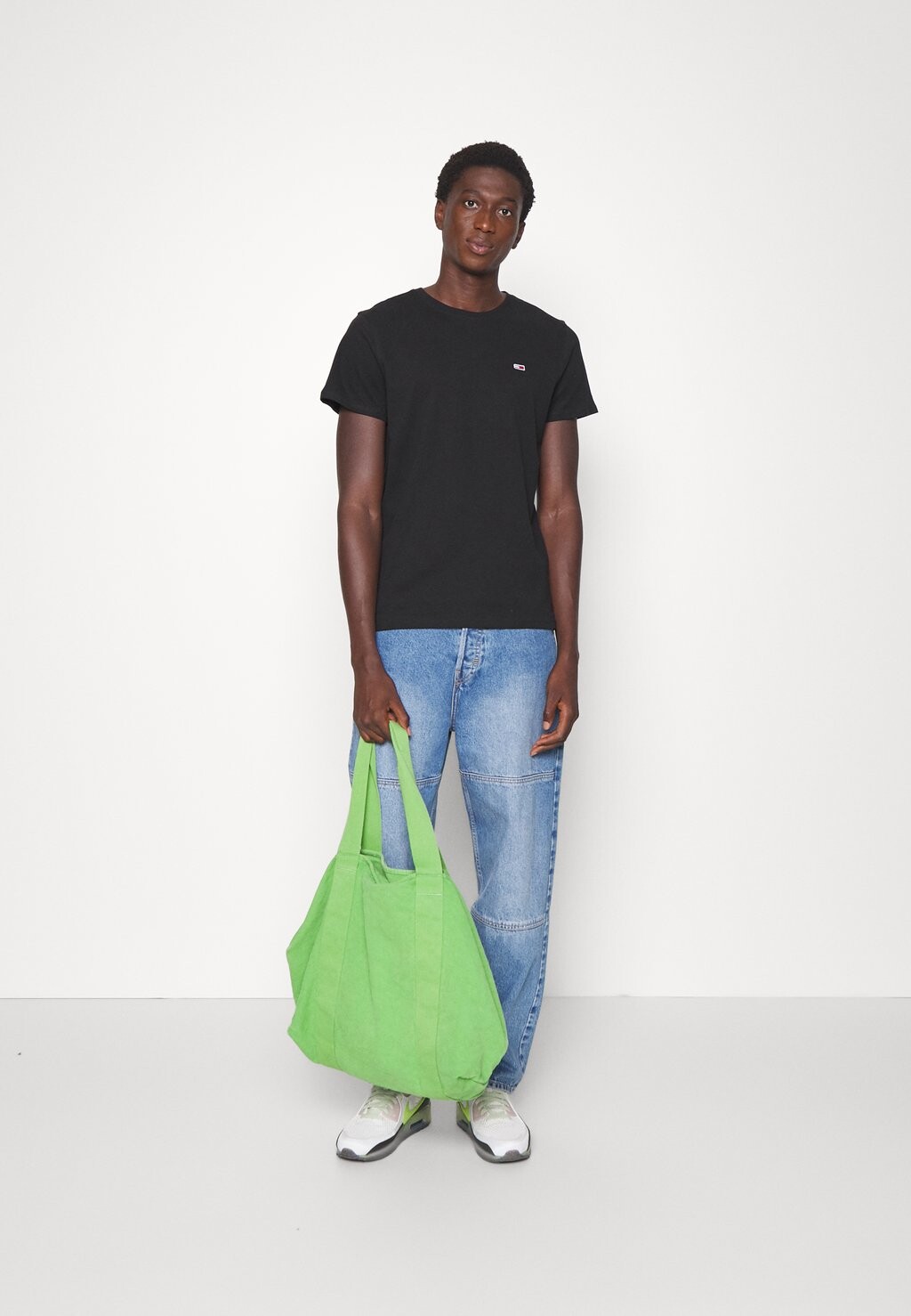 

базовая футболка SLIM TEE 2 PACK Tommy Jeans, черный/белый