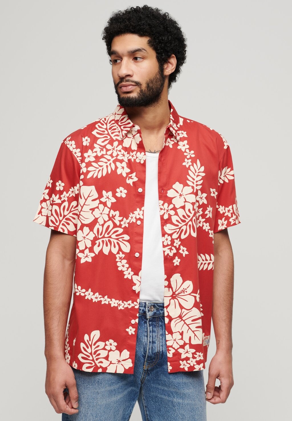 

Рубашка HAWAIIAN BOX FIT Superdry, красный