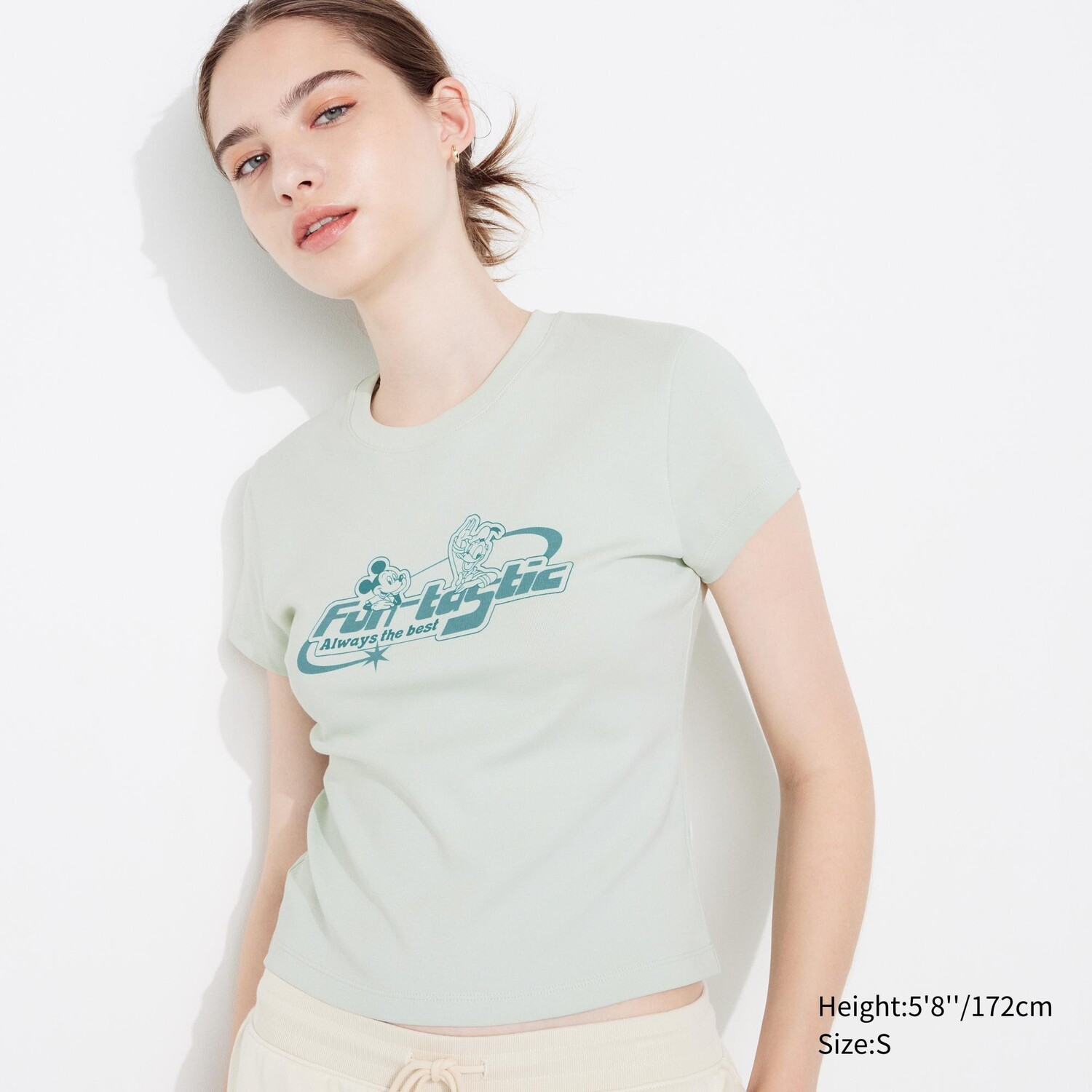 

Футболка Uniqlo Disney Collection c графикой, светло-зеленый