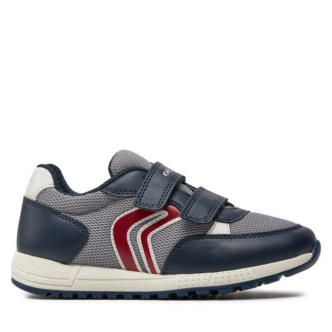 Кроссовки Geox J Alben Boy J459EC 01454 C0665 S Grey/Navy, серый/темно-синий кроссовки низкие alben boy geox цвет grey navy