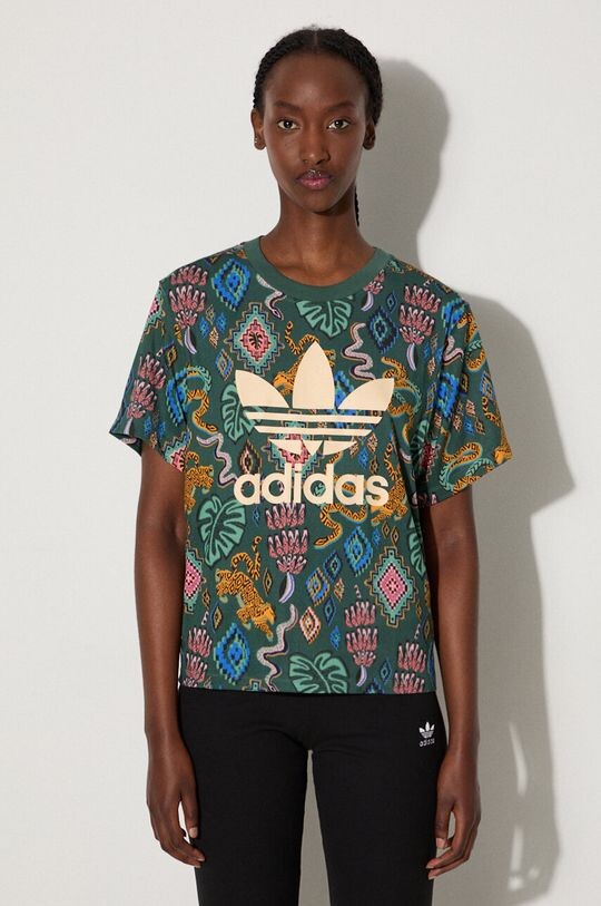 

Футболка из коллаборации с Farm Rio adidas Originals, зеленый