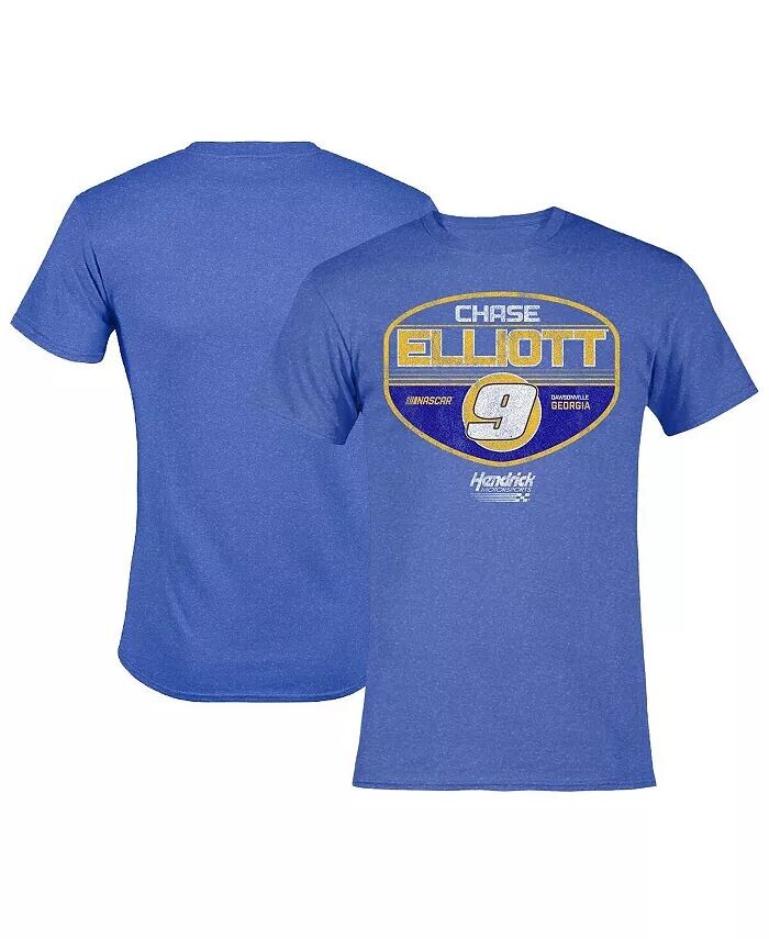 

Мужская футболка с задней дверью Heather Royal Chase Elliott Hendrick Motorsports Team Collection, синий