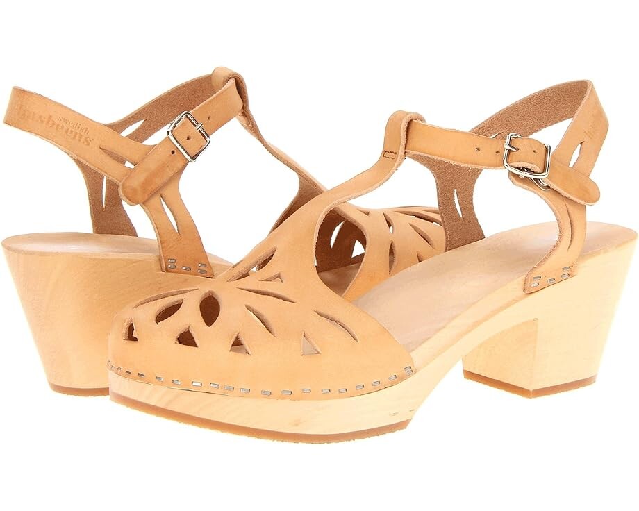 

Сабо Swedish Hasbeens Lacy Sandal, цвет Nature