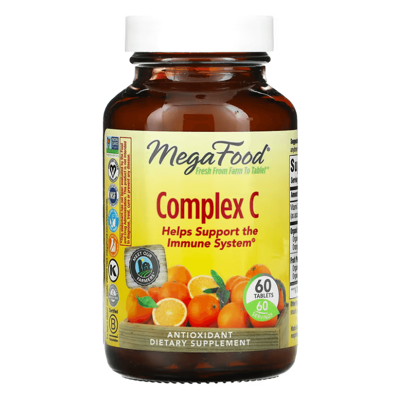 Комплекс с витамином C MegaFood 250 мг, 60 таблеток megafood комплекс c 180 таблеток