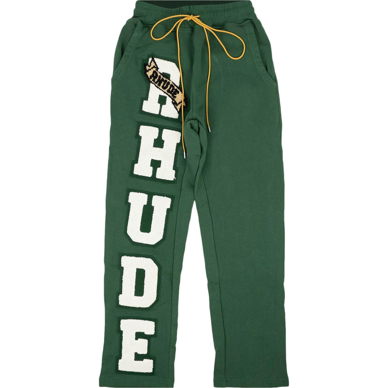 

Брюки Rhude Chenille Patch, зеленый