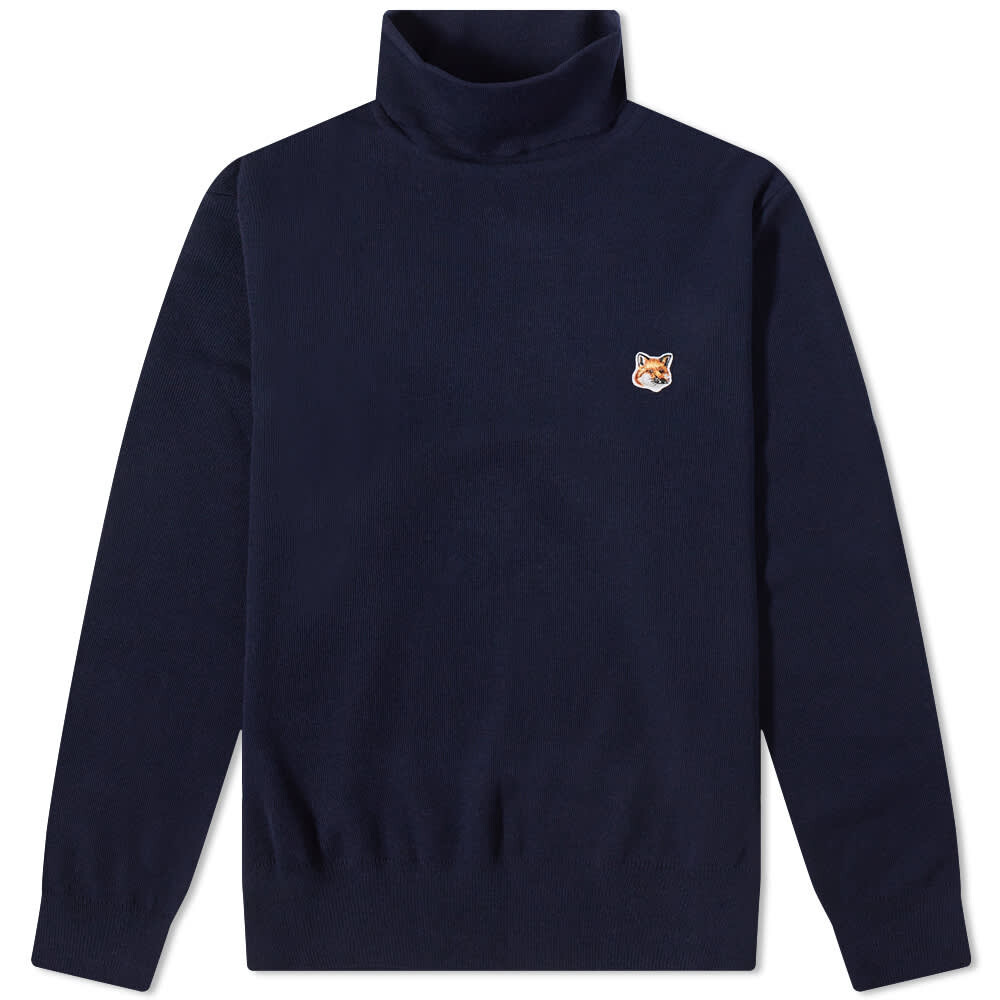 

Джемпер Maison Kitsuné Fox Head Patch Turtleneck Pullover, Черный