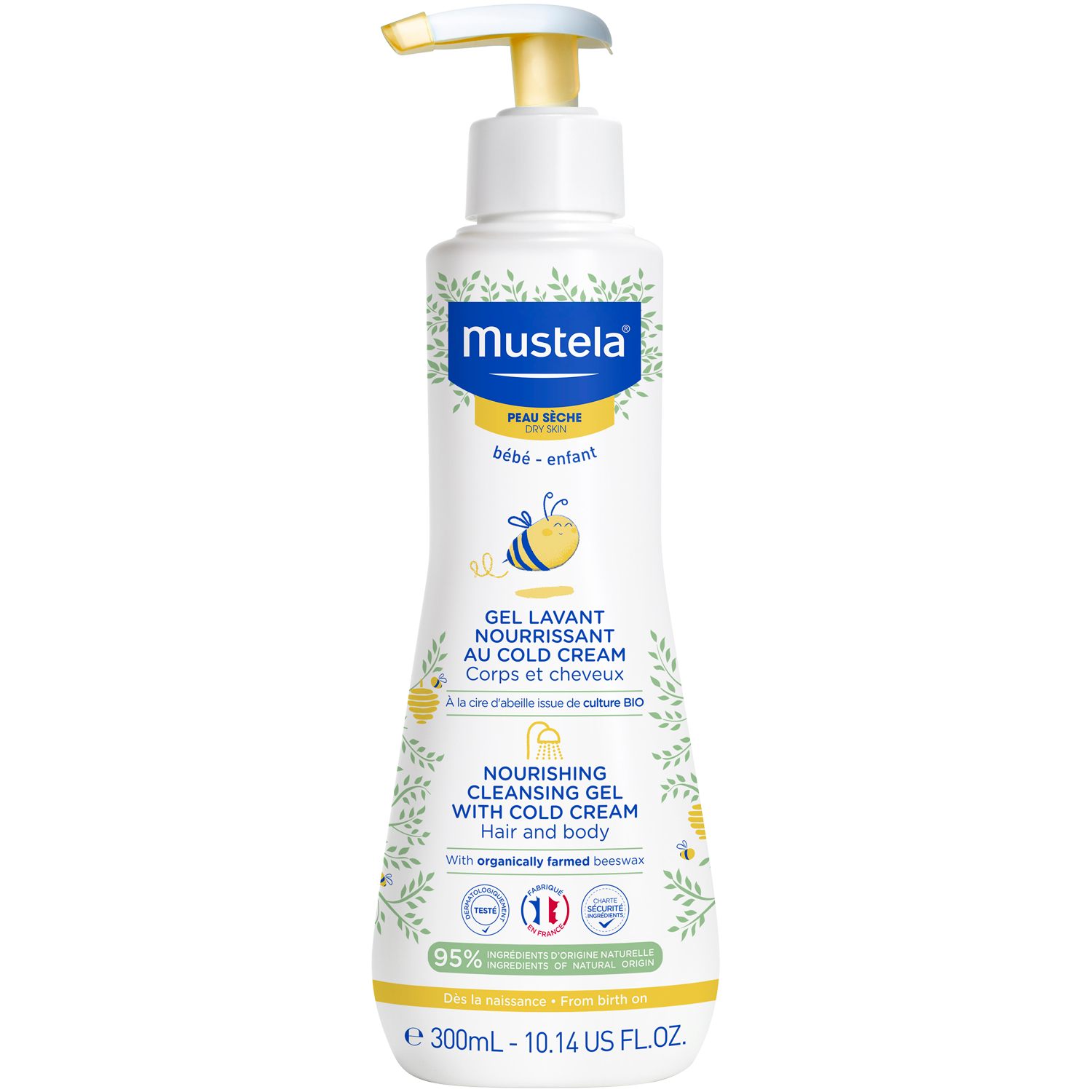 Mustela Cold Cream питательный гель для детей, 300 мл