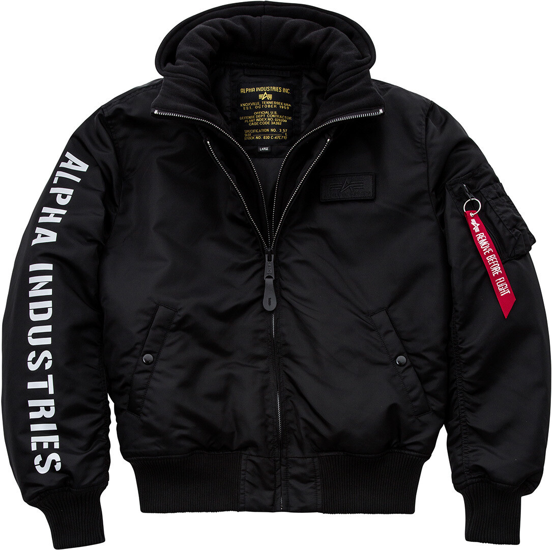 

Куртка Alpha Industries MA-1 D-Tec SE, черно-белая