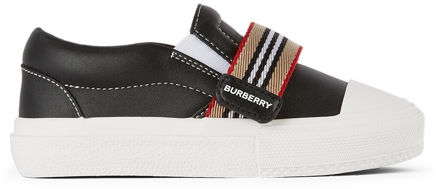 

Кроссовки без шнурков Ben Baby Icon Stripe Burberry