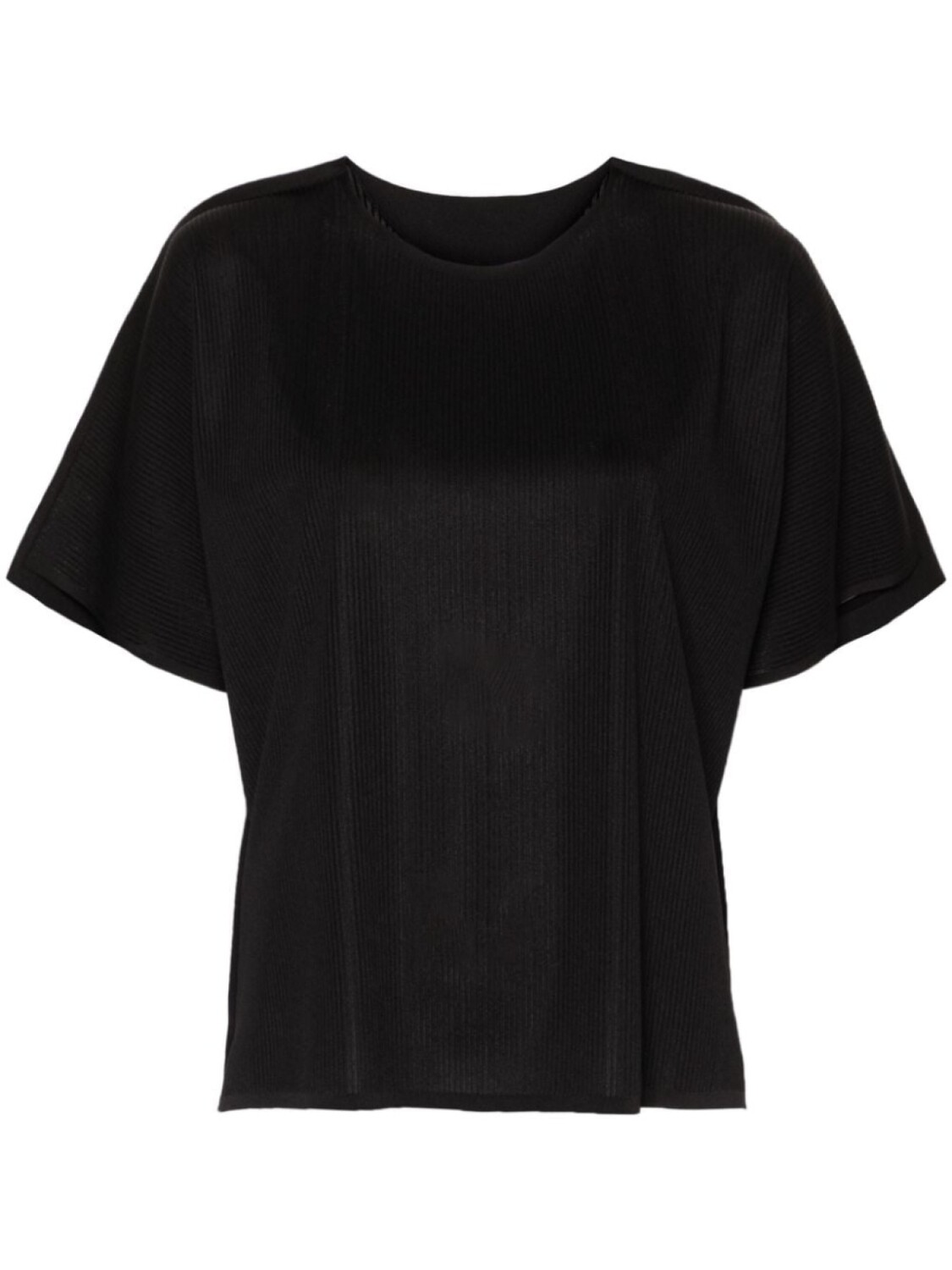 

Pleats Please Issey Miyake футболка A-Poc Form в рубчик, черный
