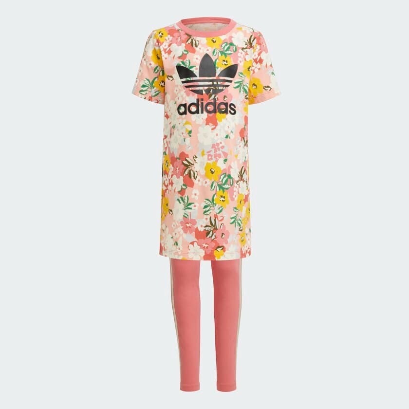 

Детский комплект Adidas Originals HER Studio London Floral, 2 предмета, розовый/мультиколор