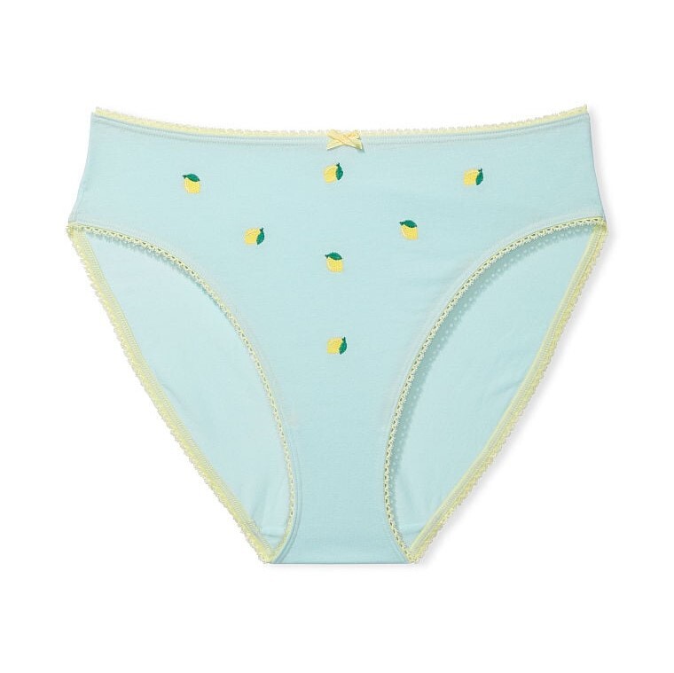 

Трусы Victoria's Secret Stretch Cotton High-Leg Brief, голубой