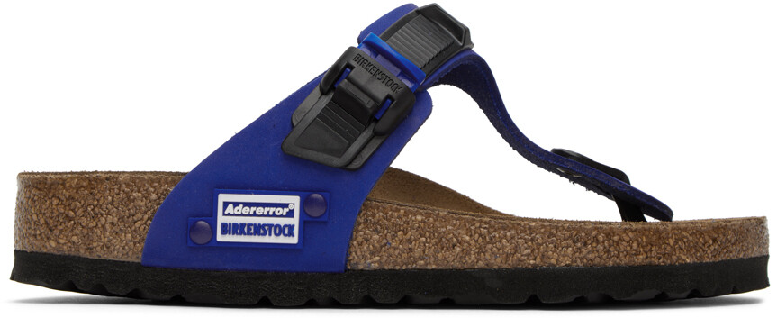 

Синие сандалии Birkenstock Edition Gizeh Tech ADER error