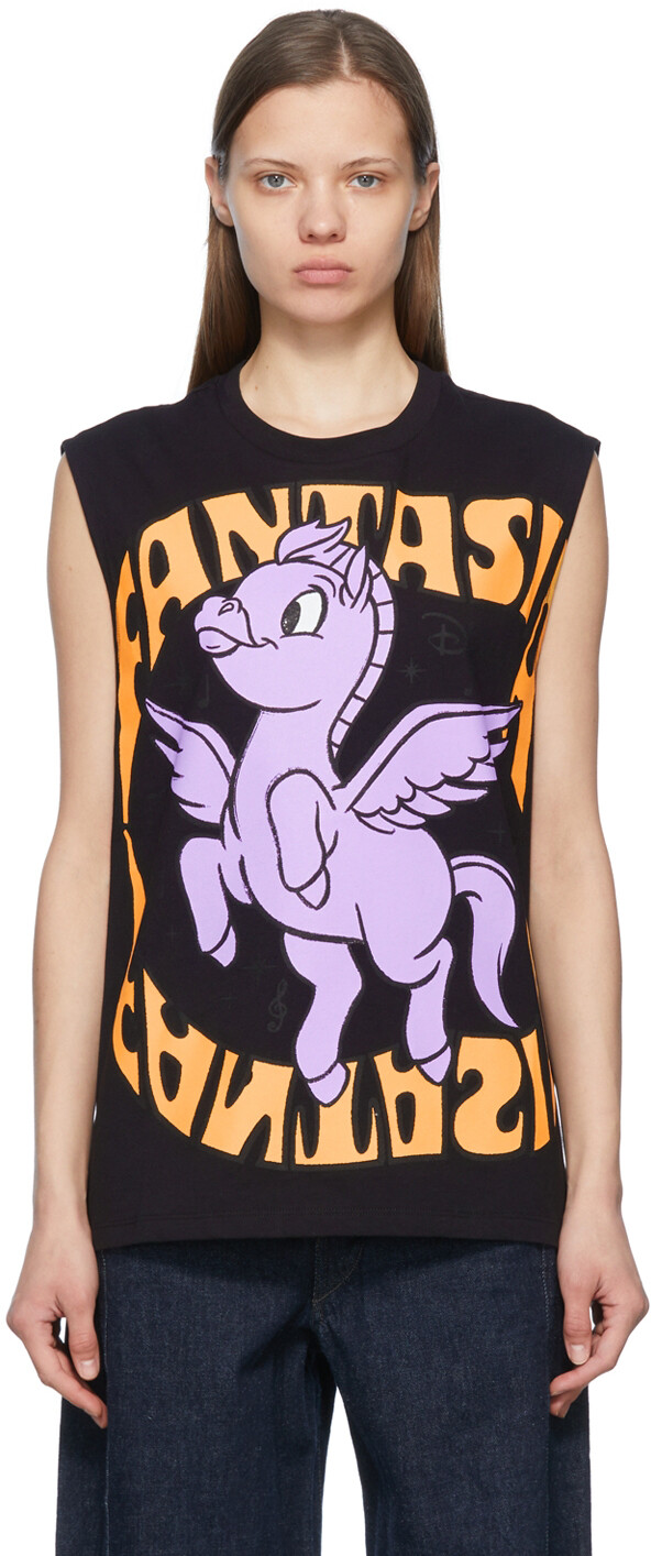 

Черная футболка Fantasia Pegasus Stella McCartney, Черный