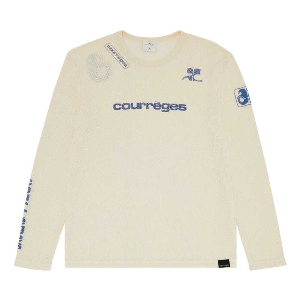 

Джемпер Courreges Mesh Long-Sleeve Shell, белый