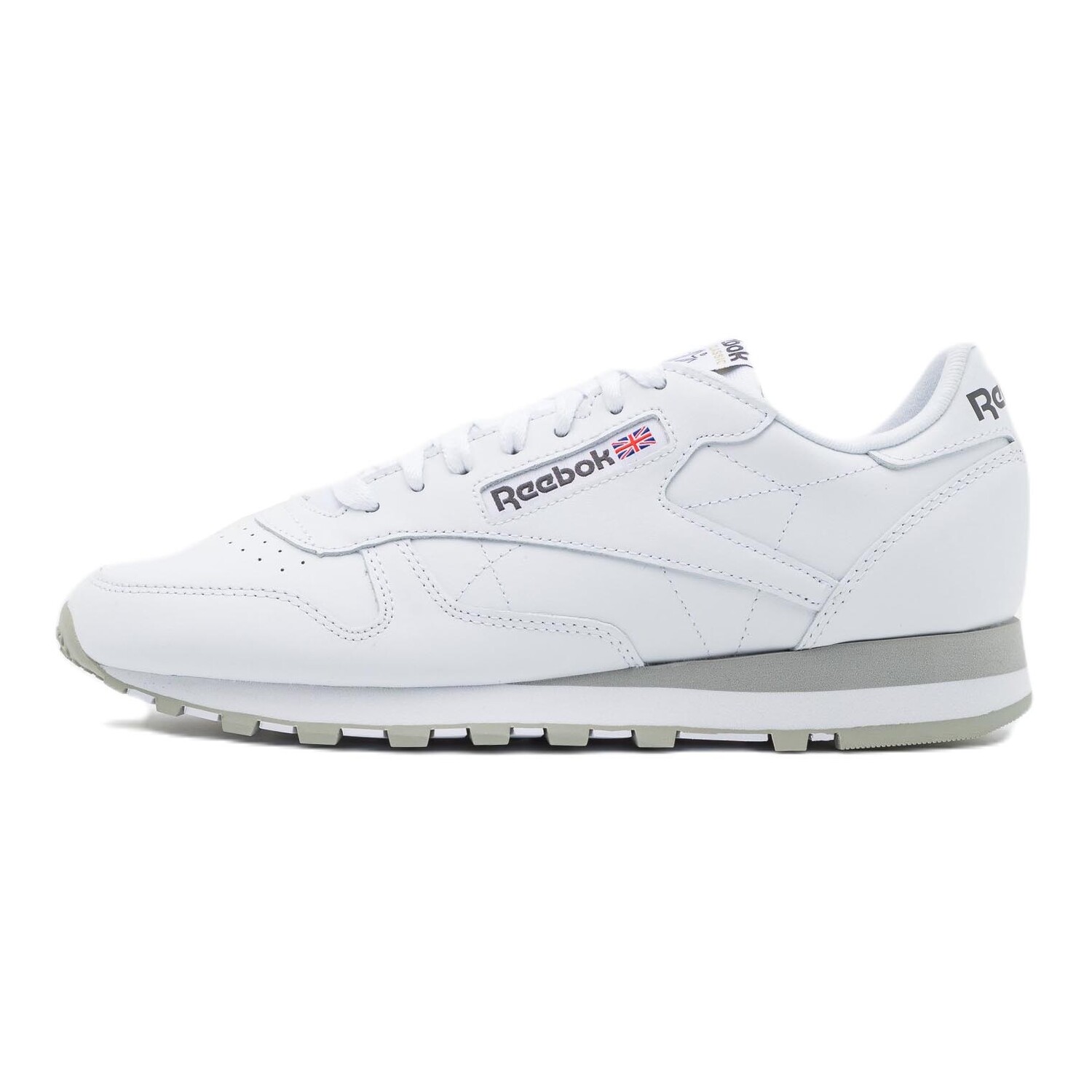 

Кроссовки Reebok Cl Leather, белый/серый
