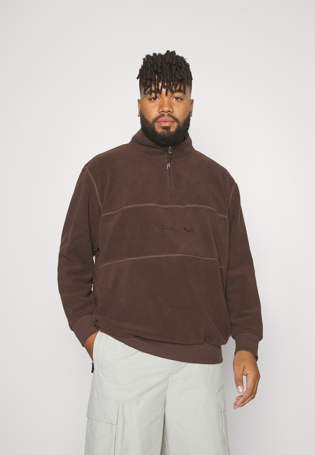 

Толстовка флисовая JORHAYS Jack & Jones, шоколадно-коричневый