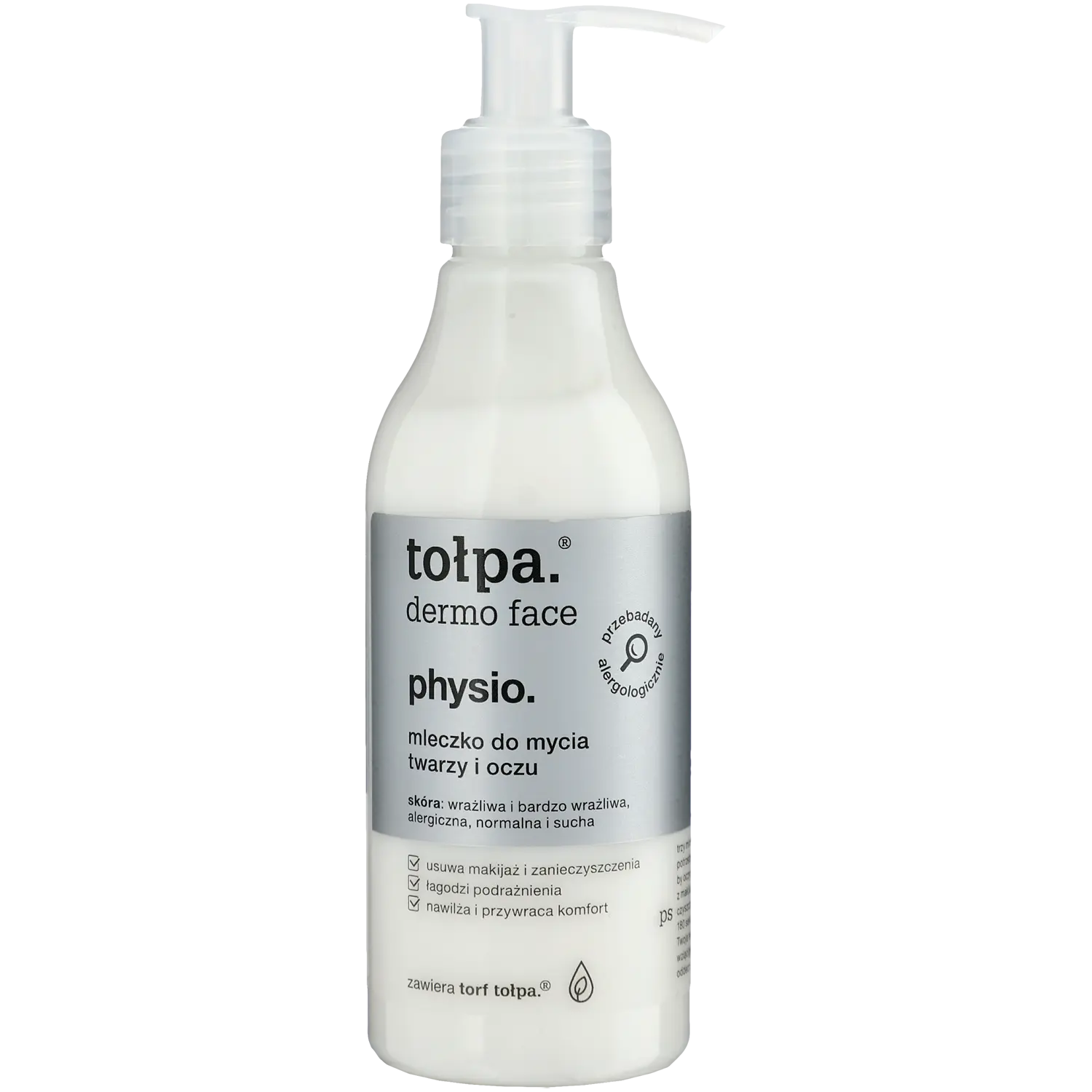 

Tołpa Dermo Face Physio очищающее молочко для лица и глаз, 195 мл