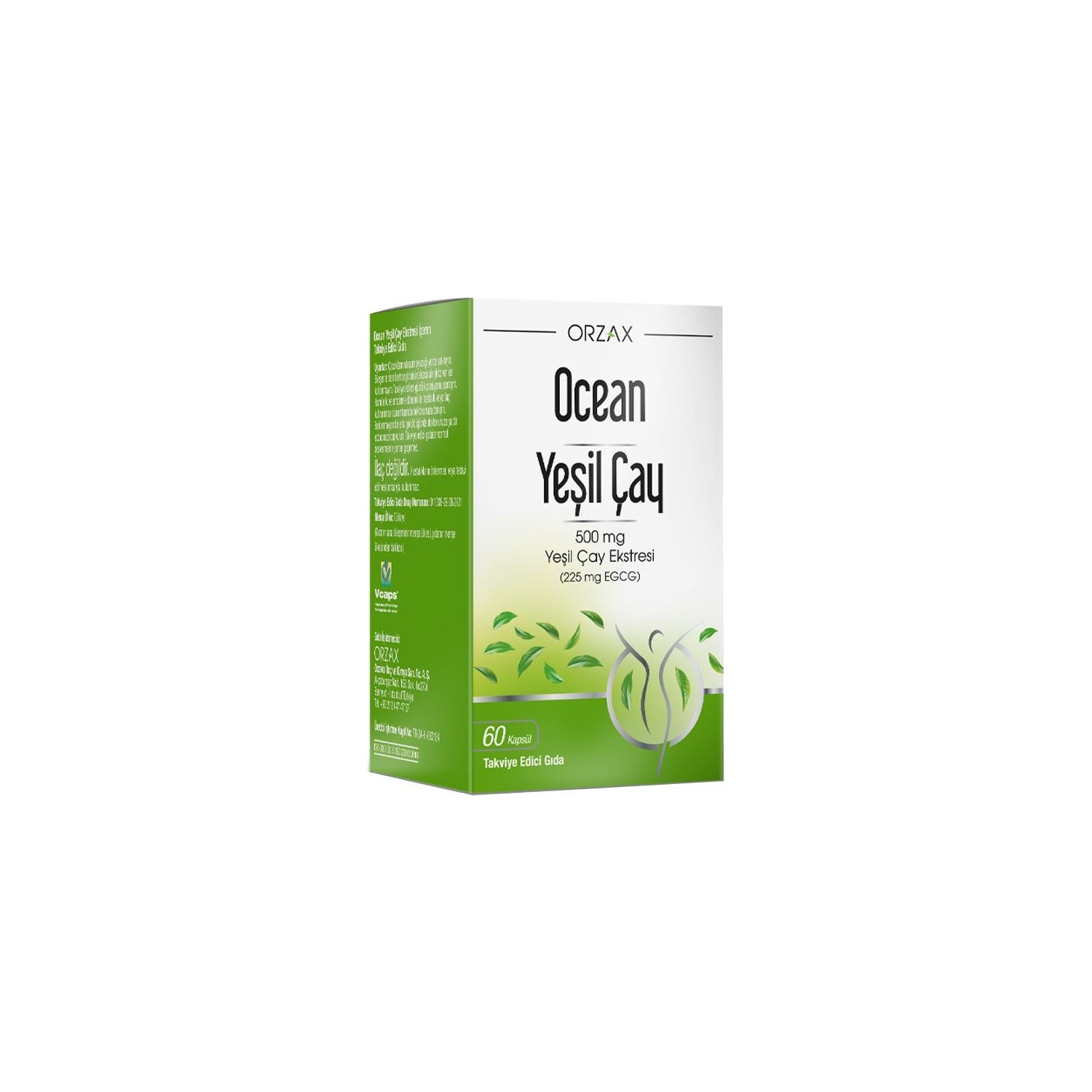 цена Экстракт зеленого чая Orzax Ocean Supplementary Food, 60 капсул