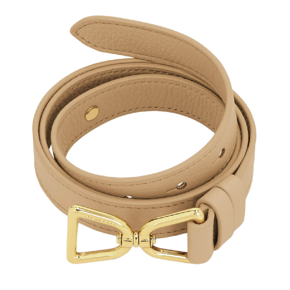 

Ремень Coccinelle Grained Leather Carrie, бежевый
