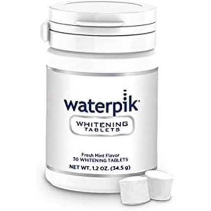 

Отбеливающие таблетки для полоскания рта со вкусом мяты, 30 таблеток, Waterpik