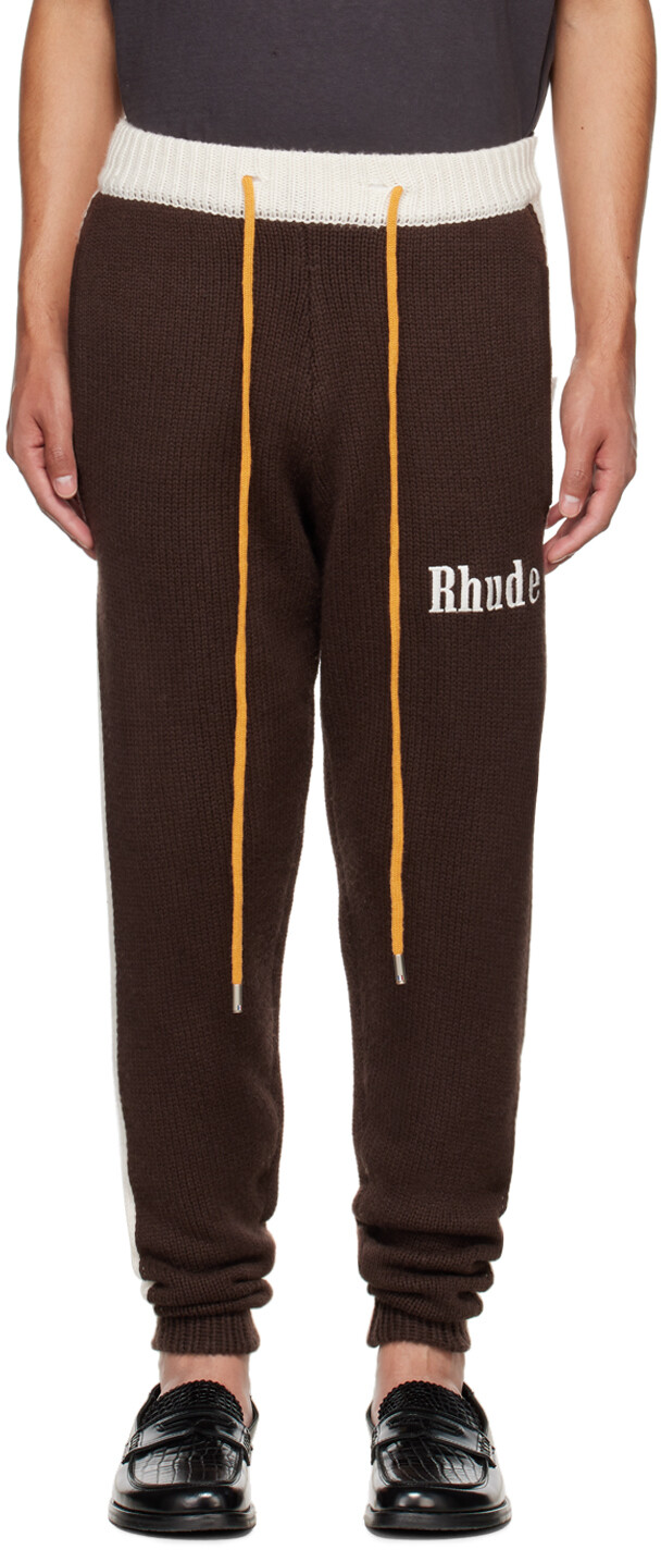 

Черно-белые спортивные брюки для отдыха Rhude