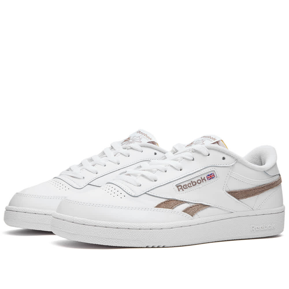 

Кроссовки Reebok Club C Revenge, белый/темно-коричневый