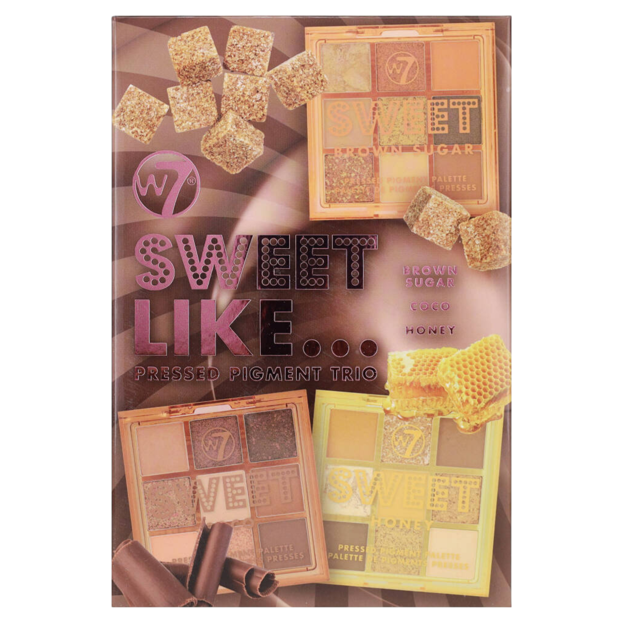 W7 Sweet Like… набор палеток теней, 3 шт/1 упаковка