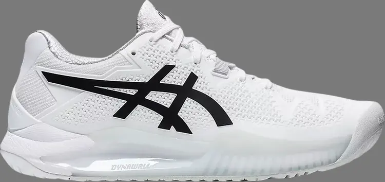 

Кроссовки wmns gel resolution 8 'white black' Asics, белый