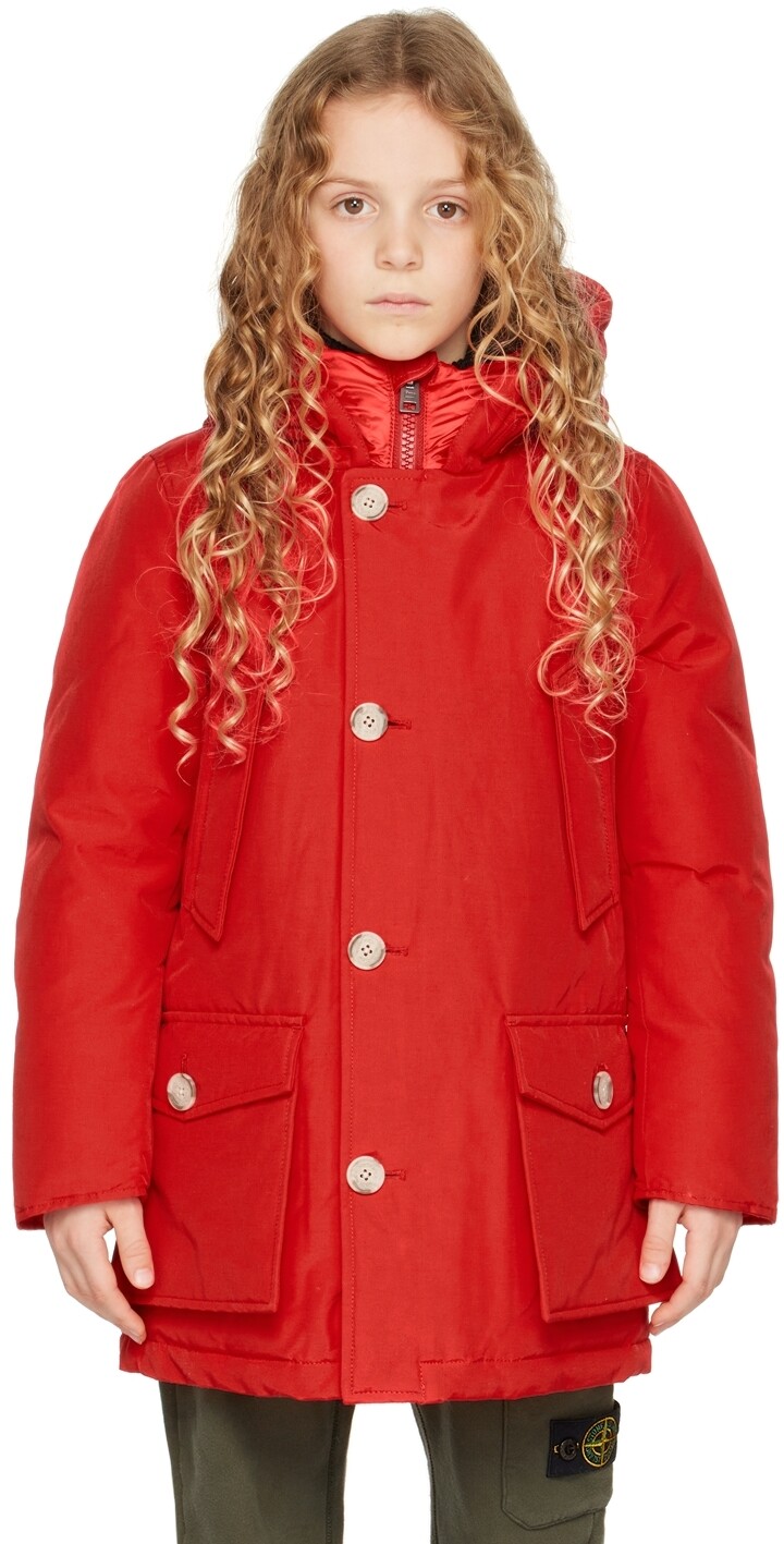 

Детская красная арктическая пуховая парка Woolrich, Красный