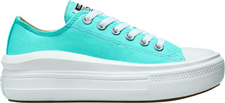 

Кроссовки Converse Wmns Chuck Taylor All Star Move Low Electric Aqua, зеленый