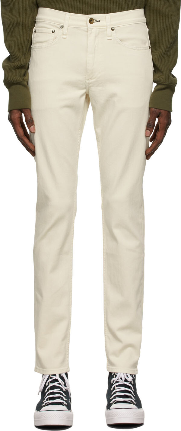 

Бежевые джинсы из эластичного денима Aero Fit 2 rag & bone, Бежевый