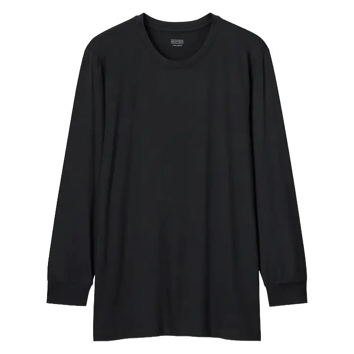 

Футболка Uniqlo Heattech Crew Neck Long Sleeved Thermal Top, черный