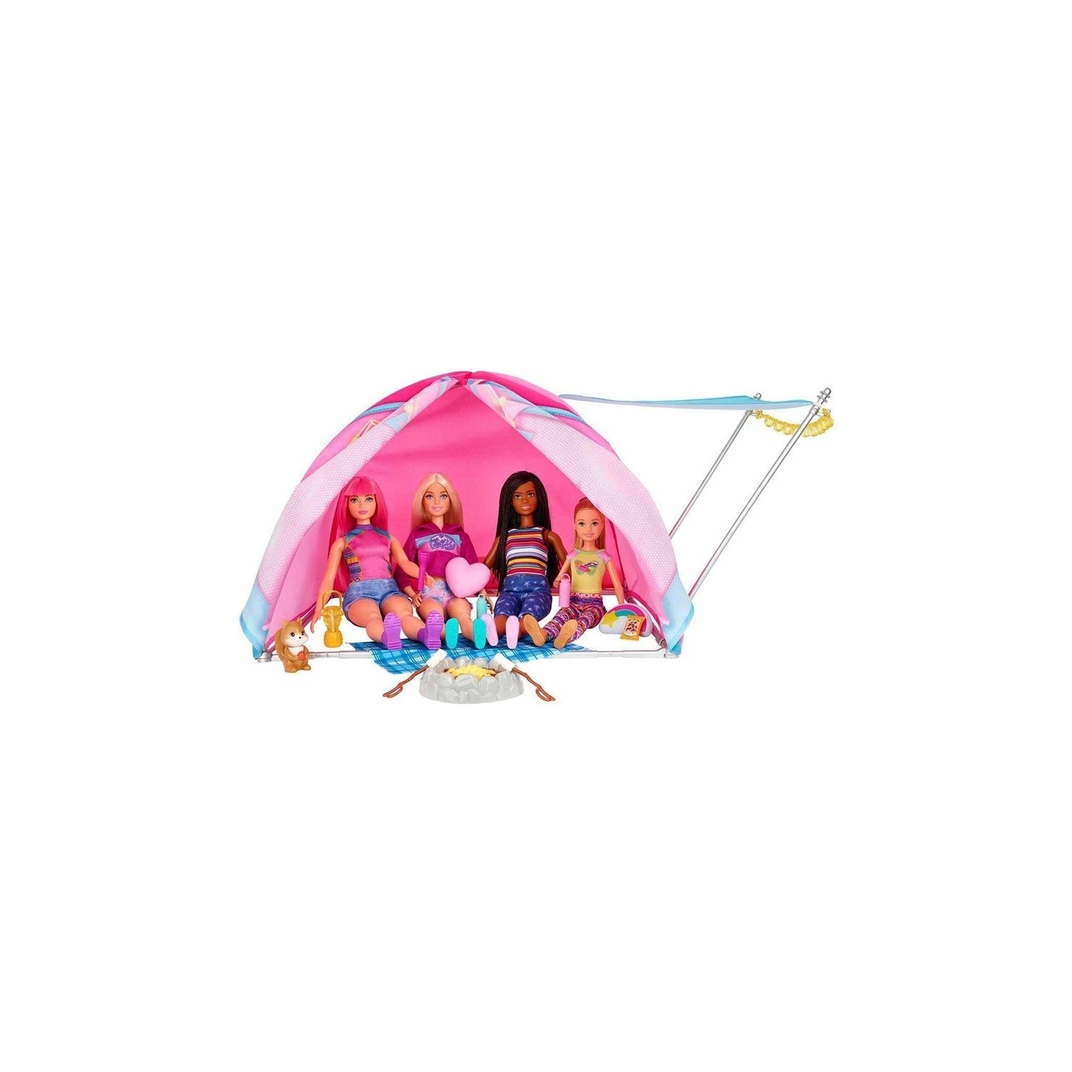 Игровой набор Barbie в лагере робертс у пища