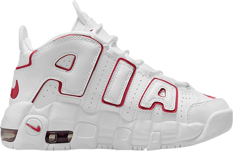 Кроссовки Nike Air More Uptempo PS 'White Varsity Red' 2021, белый - фото