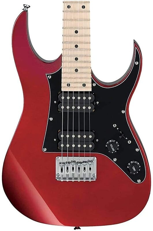 

Ibanez Model GRGM21MCA GIO RG miKro 6-струнная электрогитара в цвете Candy Apple