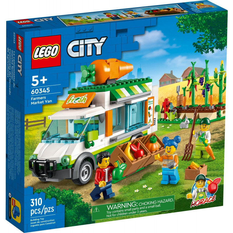 цена Конструктор LEGO City 60345 Фургон для фермерского рынка
