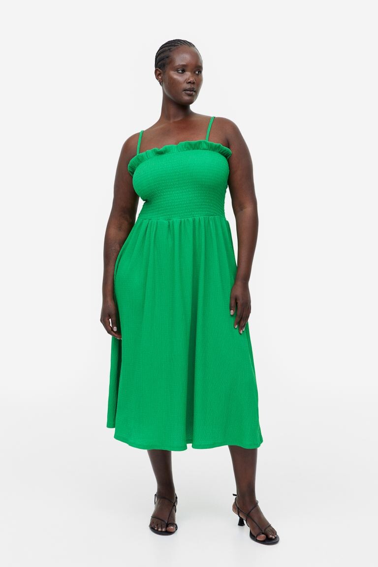 

Платье с присборенным лифом H&M, зеленый