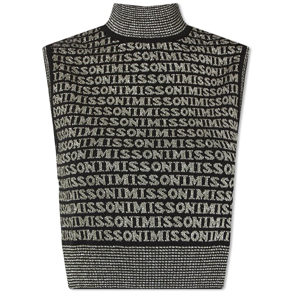 

Футболка Missoni High Neck Cropped Logo Top