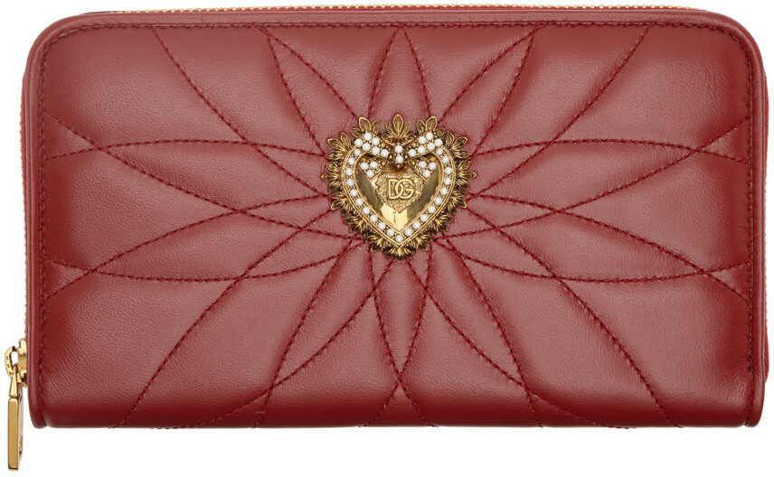 

Красный кошелек на молнии Devotion Dolce & Gabbana
