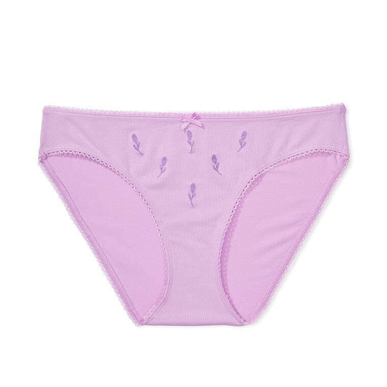 

Трусы Victoria's Secret Embroidered Bikini, лиловый