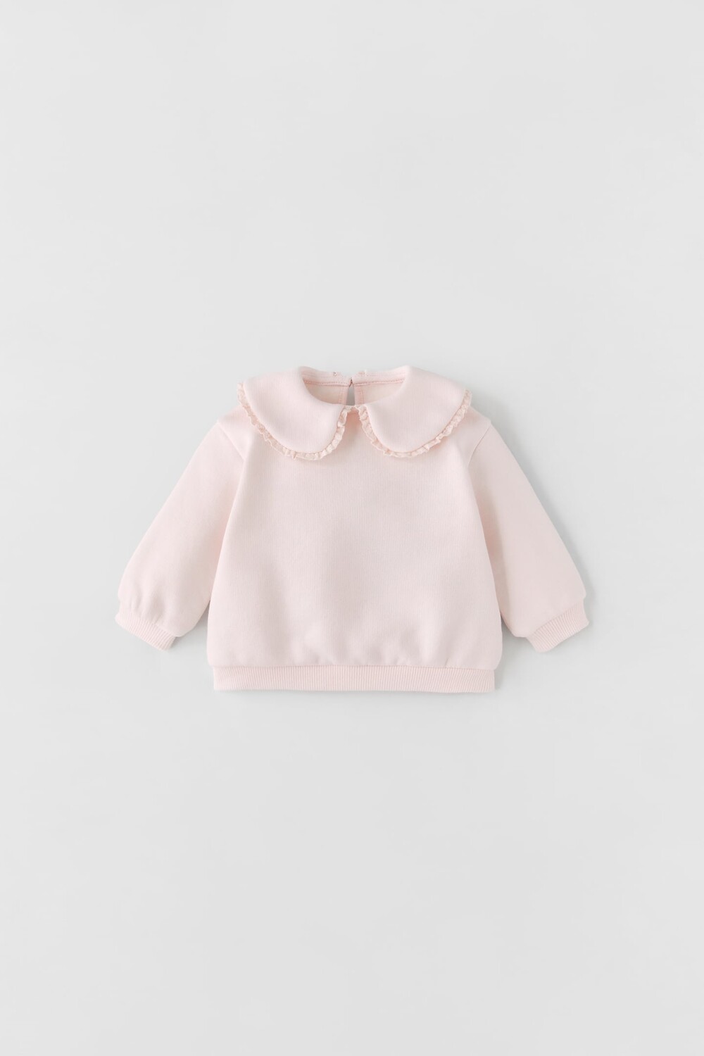 

Толстовка с кружевной отделкой ZARA, розовый