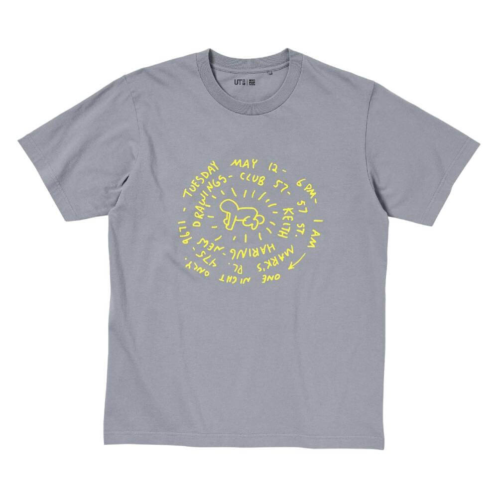 

Футболка Uniqlo UT NYC Pop Icons (Keith Haring), серый