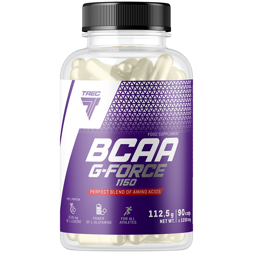 Trec BCAA G-Force биологически активная добавка, 90 капсул/1 упаковка биологически активная добавка vplab bcaa 8 1 1 апельсин 300 мл