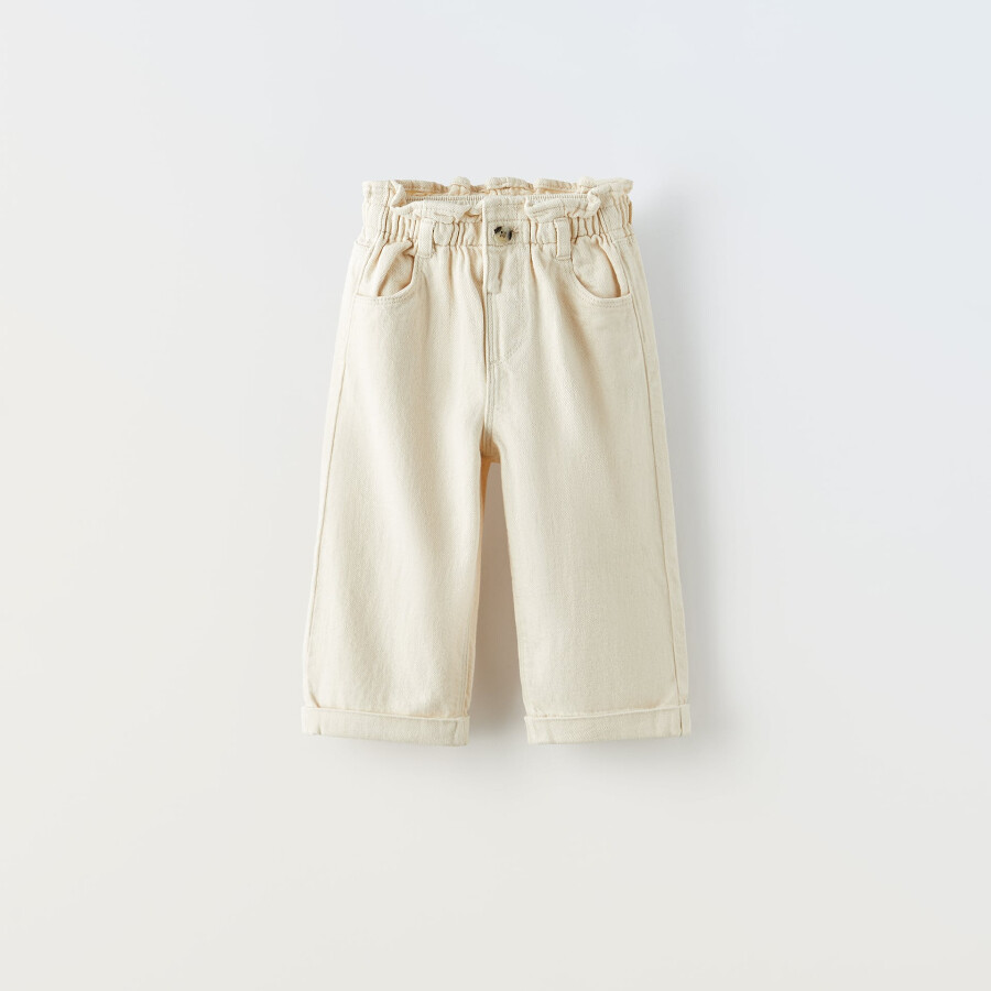 

Брюки для девочки Zara Twill, экрю