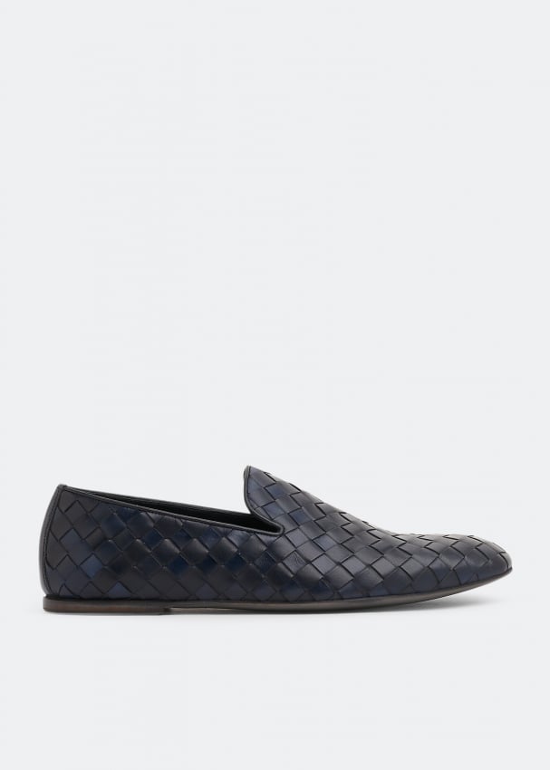 Слиперы BARRETT Leather woven slippers, синий