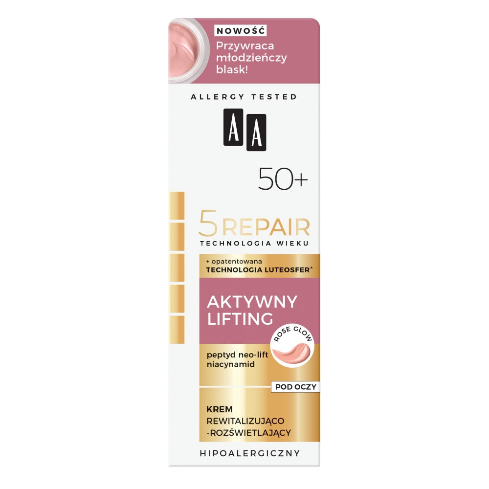 

AA Age Technology 5Repair 50+ Active Lifting восстанавливающий и осветляющий крем для век 15мл