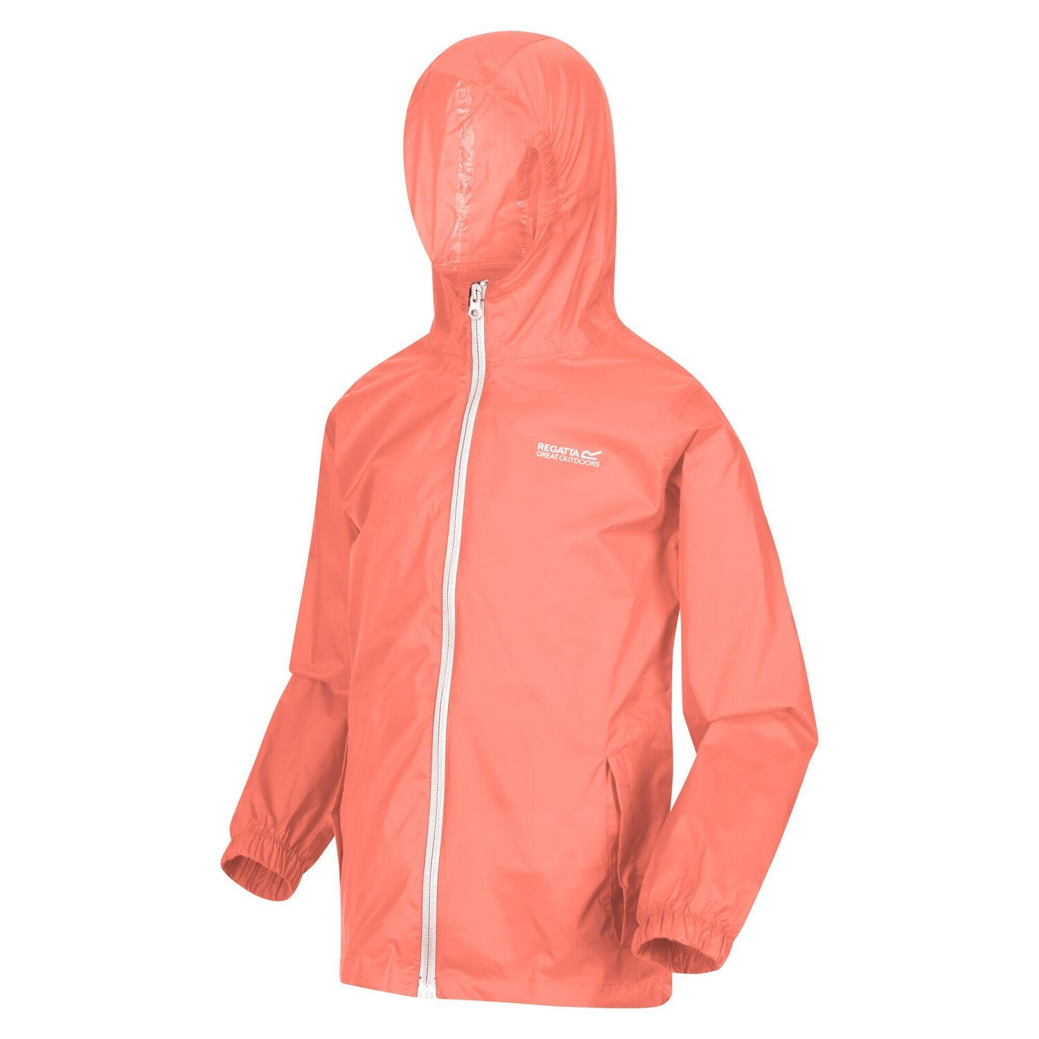 

Дождевик с мешком для вещей Kids Pack-It Jacket III для походов/туризма/трекинга REGATTA, персик