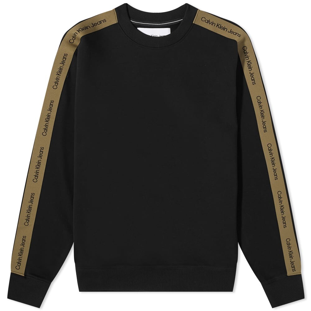 

Толстовка Calvin Klein Contrast Tape Crew Sweat, Черный