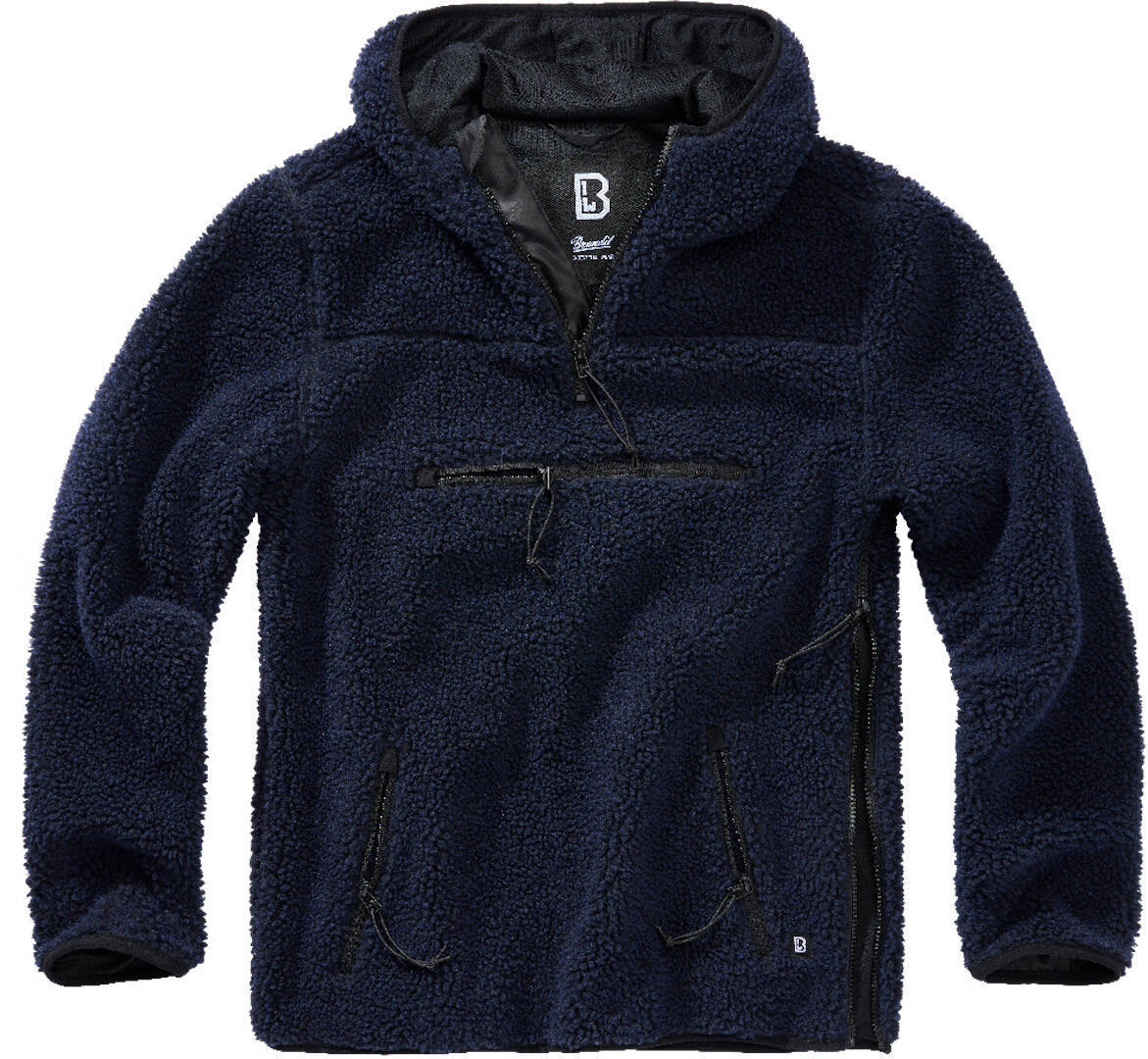 Пуловер Brandit Teddyfleece Worker, темно-синий мужской темно синий пуловер с капюшоном usmnt standard issue nike